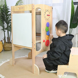 Hot Foldable Wooden Montessori Activity Tower Modern Step <b>Stool</b> Helper <b>for</b> Toddler Kids Babies Learn <b>Bedroom</b> <b>for</b> Boys Girls - Product Image 2