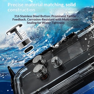 Waterproof Housing Case Dive Filter Glass Protective Cover Multi Accessories for DJI Pocket 3 Handheld Gimbal <b>Camera</b> - Product Image 3