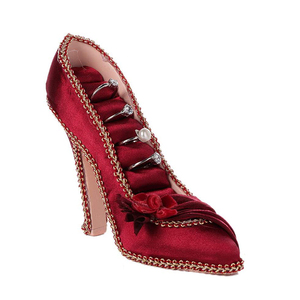 Giá Trưng Bày Trang Sức Hình Giày Cao Gót Thời Trang Màu Đỏ Giá Sắp Xếp Trang Sức Nhẫn Bông Tai Quà Tặng - Product Image 2