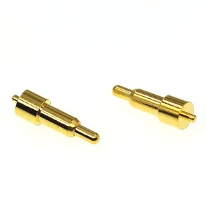 Pogo Pin Probe Double Head Brass Gold Plating Straight Floating Installation Pogo Pin Connector