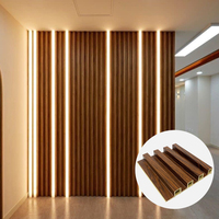 Panneaux muraux en bois écologiques décoratifs pour la construction de maisons à prix avantageux, panneaux muraux décoratifs 3D WPC pour l'intérieur