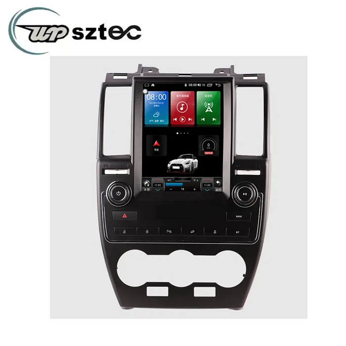 Lecteur dvd de voiture android 9.7 "à écran vertical 9.0 pour Land Rover Freelander 2 2007-2015 lecteur multimédia de voiture carplay intégré