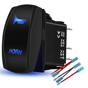 <span class=keywords><strong>Yacht</strong></span>-Schalter, Wasserdichter Auto-Umbau-Schalter 5-polig 2-Positionen Wippschalter Bootsförmig Rückstellbar/Selbsthaltend - Product Image 5