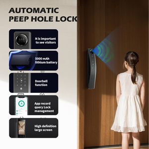 Serratura Intelligente WiFi con Riconoscimento Facciale 3D a Prezzo Conveniente, Telecamera Esterna ad Alta <span class=keywords><strong>Sicurezza</strong></span>, Videocitofono, Nuova Serratura Intelligente Automatica - Product Image 3