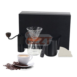 Bộ Hộp Quà Tặng Cà Phê Túi Xách Tay Du Lịch Thủ Công Ấm Đun Nước Nhỏ Giọt Bộ Máy Pha Cà Phê Máy Xay Cầm Tay - Product Image 5