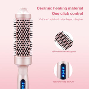Cepillo de Aire Caliente LED, Rizador de Cabello, Herramienta de Peinado Térmica Eléctrica, Estilizador de Cabello Multifunción para Uso en Casa, Hotel y Salón - Product Image 4