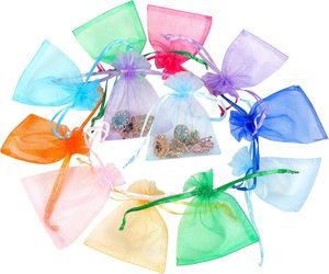Bolsas de Organza Blancas de Malla 10*12cm, Bolsitas para Joyería, Bolsas de Regalo con Cordón, Bolsas de Organza para Dulces, Bodas y Fiestas - Product Image 5