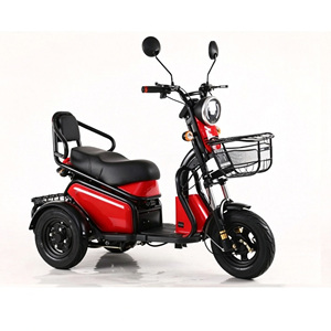 Triciclo eléctrico de 1000W para adultos, triciclo de pasajeros con carrocería abierta, triciclo de carga con capacidad de 300KG, triciclo amarillo y negro. - Product Image 3