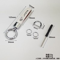 Porte-clés durable en alliage de zinc pour voiture avec logo et pendentifs personnalisables ; Cordon porte-clés promotionnel de luxe – Vente en gros directe usine