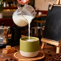 Tasse à café expresso en céramique de style japonais, prête à être expédiée, logo personnalisé, tasse à café colorée, tasse à boire vintage