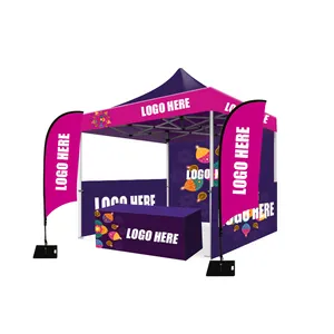 Promotional folding custom print event awning pop up 3x3 Tent display party logo wedding marquee gazebo canopy trade show tents