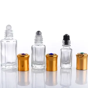 Gratis pabrik sampel penjualan langsung kustom Tola 3ml 6ml 9ml 12ml parfum Oud minyak kaca botol Attar dengan bibir