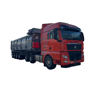 Semi-remorque benne basculante robuste 4 essieux 40FT 60FT 100 tonnes 40m³ pour <span class=keywords><strong>transport</strong></span> d'acier et utilisation générale - Product Image 1