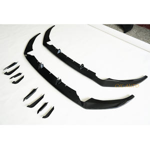 En gros Lame de pare-chocs avant, Spoiler avant, Splitter avant avec lames d'air noires pour <span class=keywords><strong>Audi</strong></span> <span class=keywords><strong>A3</strong></span> 8Y 2025+ <span class=keywords><strong>A3</strong></span> <span class=keywords><strong>S</strong></span>-<span class=keywords><strong>line</strong></span> - Product Image 2