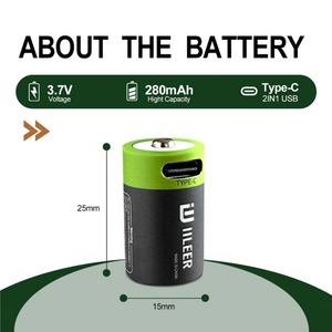 ก้อนแบตเตอรี่ลิเธียมไอออน3.7V 280mAh 1036mWh CR2 iileer พร้อมพอร์ตประเภท C 1200รอบ - Product Image 5