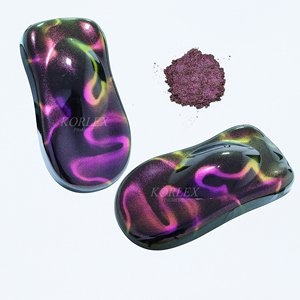 Pigment d'oeil de chat caméléon de couleur à effet magnétique néon 9D Pigment de peinture de voiture - Product Image 2