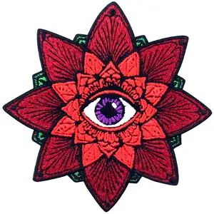 Die Aztec Eye Applique Eisen auf Nähen auf Emblem Stickerei gestickt Patch