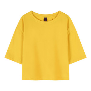 <span class=keywords><strong>Camiseta</strong></span> Corta Oversize de Algodón Pesado con <span class=keywords><strong>Hombros</strong></span> Caídos y Estilo Holgado para Mujer AI-MICH al por Mayor - Product Image 5