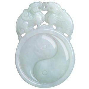 Colgante de Jade Natural de Myanmar con Diseño de Tai Chi Pi Xiu, Estilo Chino UNISEX, Diseño Original, Regalo con Certificado de Tasación PX46 - Product Image 5
