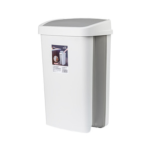 Tg3801 Swing Top <b>Large</b> Trash Can 2.5kg Foldable Rectangular Indoor Waste <b>Bin</b> For Kitchen Bathroom Storage - Product Image 4