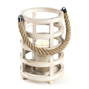 Vintage Look Metal Handmade Square High Quality Wood <b>Candle</b> <b>Lantern</b> <b>Candle</b> Holder Available at Wholesale Price For Export - Product Image 3