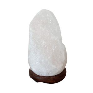 Lampe en sel de roche himalayen blanc de forme naturelle 2-3 kg, lampe de table pour chambre à coucher, amélioration du sommeil, CE - Product Image 5