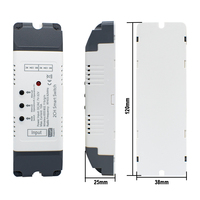 Module de commutation intelligent Wi-Fi E0404 compatible Tuya, 7-32V, contrôle à distance par application, sans USB, fonctionne avec Alexa Google Home