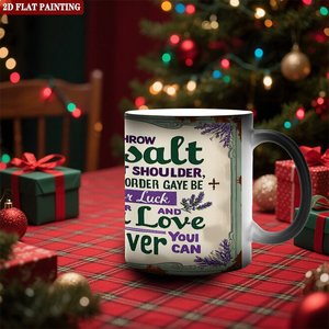 Mug en céramique personnalisé 11oz noir givré, couleur changeante à la chaleur, tasse vierge pour sublimation - Product Image 2