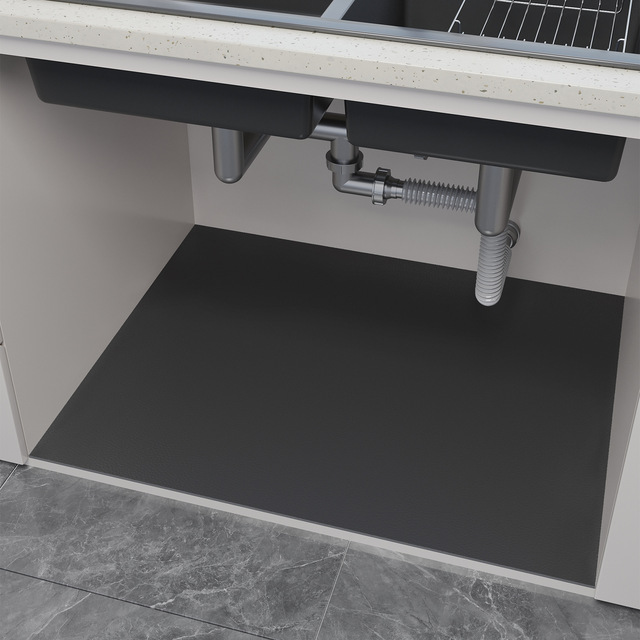 Waterproof Under Sink Mat Absorbent Quick Dry Sink Liners Protect Cabinets Durable Shelf Liners Slip Resistant and Non-Adhesive