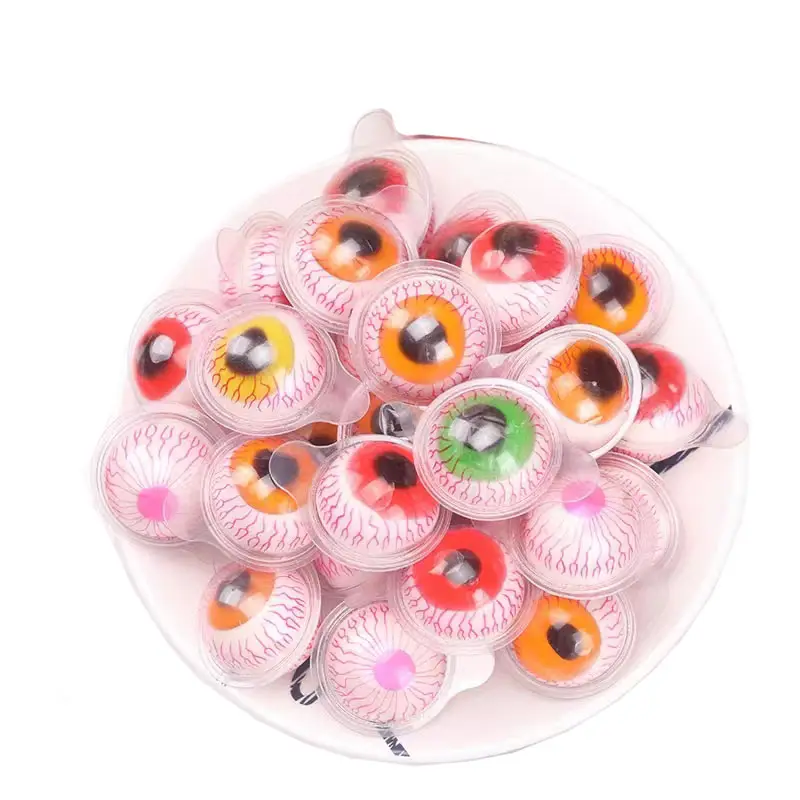 wholesale 3d custom eye ball jelly gummy candy halal eyes candy