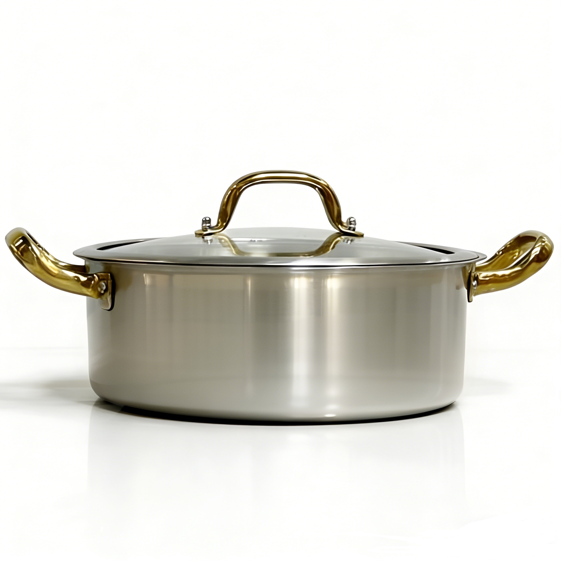 Poignée courbée - soupe claire avec couvercle