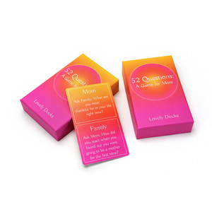 Conception de jeux de cartes personnalisables abordables en usine Logo Cartes de jeu de <span class=keywords><strong>quiz</strong></span> Impression personnalisée - Product Image 3