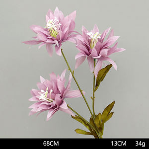 ดอกบัวสีม่วงงาช้างก้านยาวสัมผัสจริงสำหรับวันรับปริญญาวันอีสเตอร์งานแต่งงานของตกแต่งบ้าน - Product Image 6