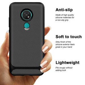 Coque arrière Flexible en TPU souple en Fiber de carbone pour Nokia 6.1 Plus, XR20, G20, G50, G11, 7.2 - Product Image 6