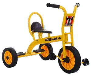 Carrinho triciclo com tandem para crianças, bicicleta de jardim de infância, bicicleta pré-escolar infantil, pode trazer pessoas, carro de brinquedo ao ar livre