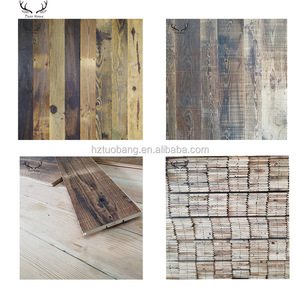 Pannello in legno massello 3d insonorizzato a prova di fumo vecchio pannello in legno di recupero pareti per la decorazione della parete della stanza - Product Image 3