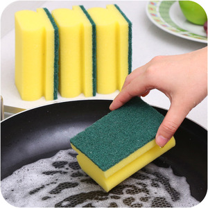 Cleaning Sponge Double Sided Dishwashing Pad Rectangle Scrub For Pots And Pans - Product Image 4