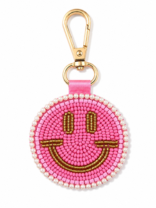 Sstringz Handmade Beaded Smiley Face Keychain Wholesale <b>Custom</b> Logo Gift <b>Key</b> <b>Ring</b> Fashion Accessory for Business Promotions - Product Image 5