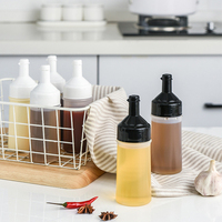 Bouteille à condiments de cuisine avec bouchon, ketchup, mayonnaise, moutarde, huile d'olive, bouteilles en plastique à presser pour la salade et l'utilisation en cuisine