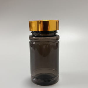 高品質120mlブラックペット医学ヘルスケア空の高級カプセルマットプラスチックボトルピル健康製品用 - Product Image 1