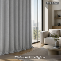 Rideaux occultants de luxe 460g à tissage haute densité, toucher doux et lisse, avec œillets, prêts à poser