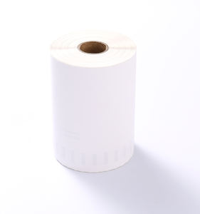 Etiqueta térmica de 4x6 pulgadas con recubrimiento superior en blanco pegatina de tres pruebas 300 uds/rollo adhesivo de fusión en caliente acrílico de un solo lado activado por agua - Product Image 1