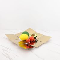 Plateau à fruits métallique européen à 9 compartiments, bol de rangement décoratif, plat de service, ornement pour salon, table à manger, pièce témoin