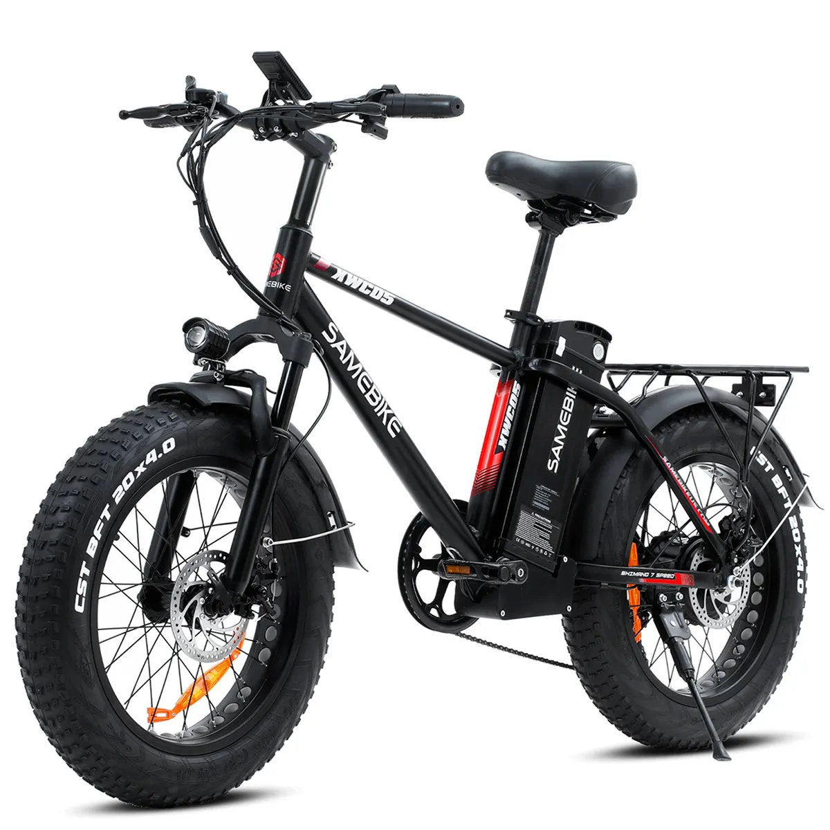 Free Shipping XWC05 48V13A Lithium-ion Battery Electric Bicycle 20 Inch 4.0 Fat Tire 750W 7 Speeds Disc Brake Electric Mountain