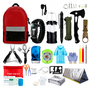 <b>Camping</b> Survival Kit Multi Functional Emergency Gear Home Backpack Tools First Aid Industrial Grade Nylon D-Grip Handle - Product Image 1
