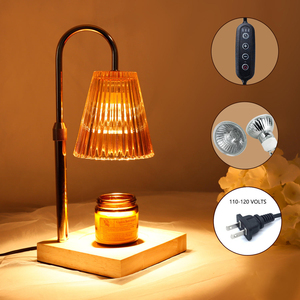 Calentador de Cera Eléctrico LUFU con Pantalla de Vidrio, Ajuste de Brillo Ascendente/Descendente, Lámpara Calentadora de Velas para Aromaterapia y Decoración del Hogar - Product Image 3