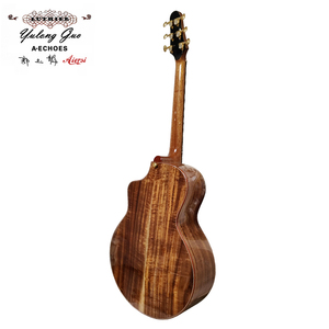 <span class=keywords><strong>Guitarra</strong></span> acústica Yulong Guo de doble tapa con Koa Back y Side de Aiersi - Product Image 2
