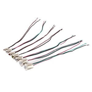 12v מיני עמיד למים אדום ירוק כפול צבע led led מתכת אות מחוון פיילוט אור דאש עבור אופנוע בלם אור נצנץ - Product Image 1