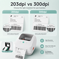 Impresora Térmica USB Inalámbrica de Alta Velocidad 203dpi para Etiquetas de Envío, Códigos de Barras, Pegatinas 4x6, Envío Gratuito Incluido, en Stock
