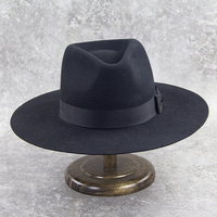 Chapeau Fedora Classique Michael Jackson en Feutre de Laine pour Homme, Tailles Multiples Personnalisées, Grandes Tailles XL, avec Bandeau Anti-Transpiration en PU et Doublure en Satin